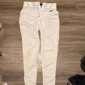 Under Armour White Baseball Pants